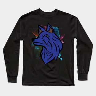 Dark Wolf In The Mist Long Sleeve T-Shirt